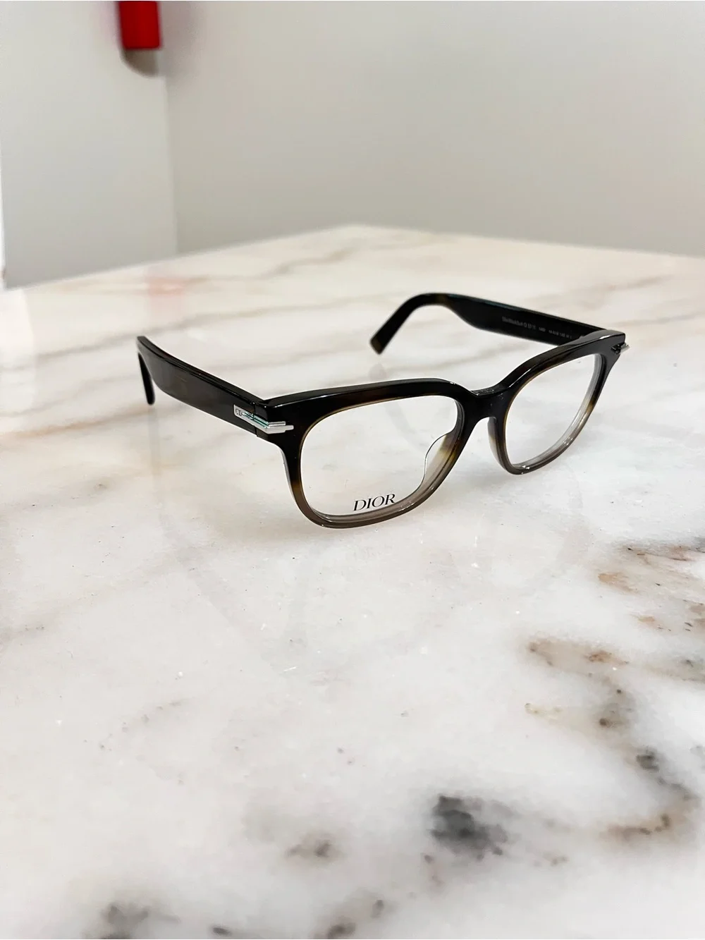 Dior Kids Black to Gray Gradient Eyeglasses